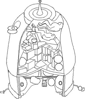 Zarya cutaway